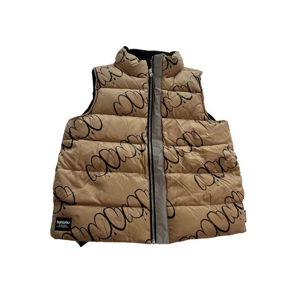 NWT Nununu Bubbly Down Vest in Coffee - Picture 1 of 4